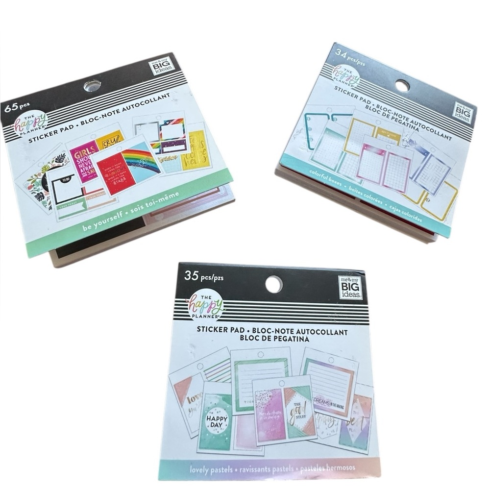 The Happy Planner Mini Sticker Books Set of 3